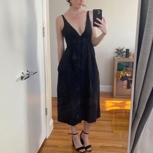 & Other Stories Voluminous Scoop Neck Midi Dress